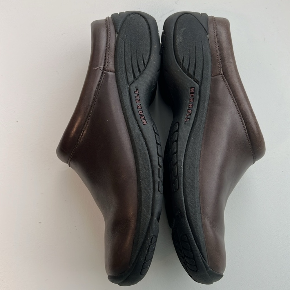 Merrell- Chocolate Brown Mules - Picture 6 of 9